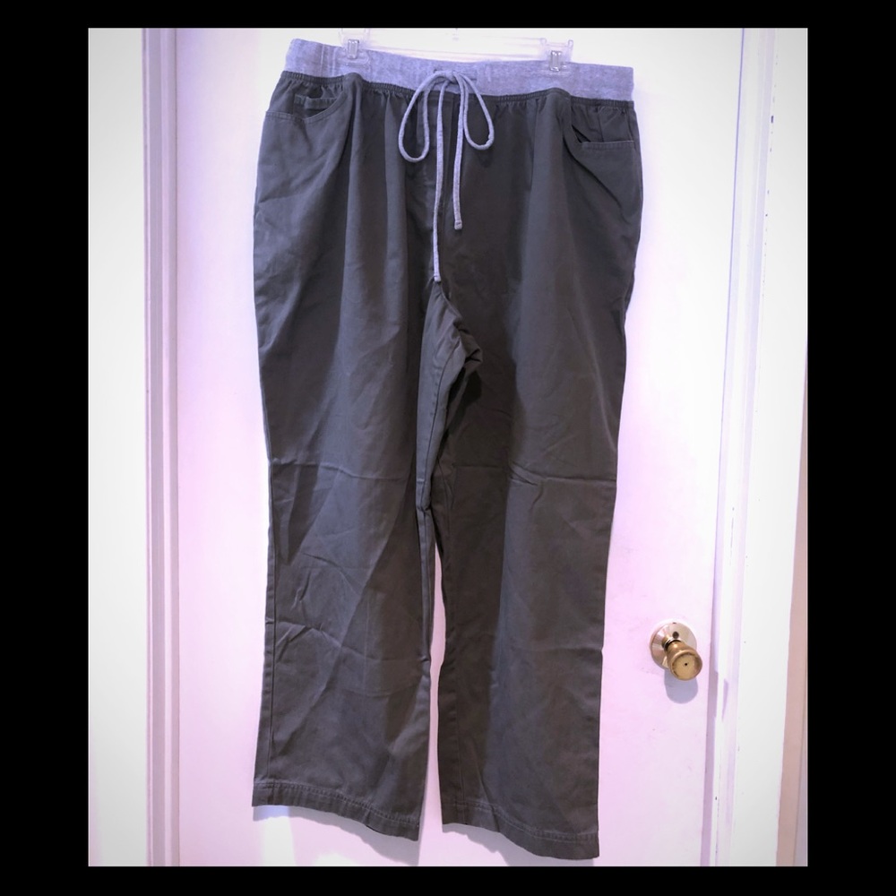 EUC Blair 2x olive green twill pants drawstring